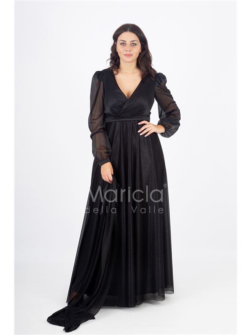 abito manica lunga glitter MARICLA ELEGANCE | FI7219NERO